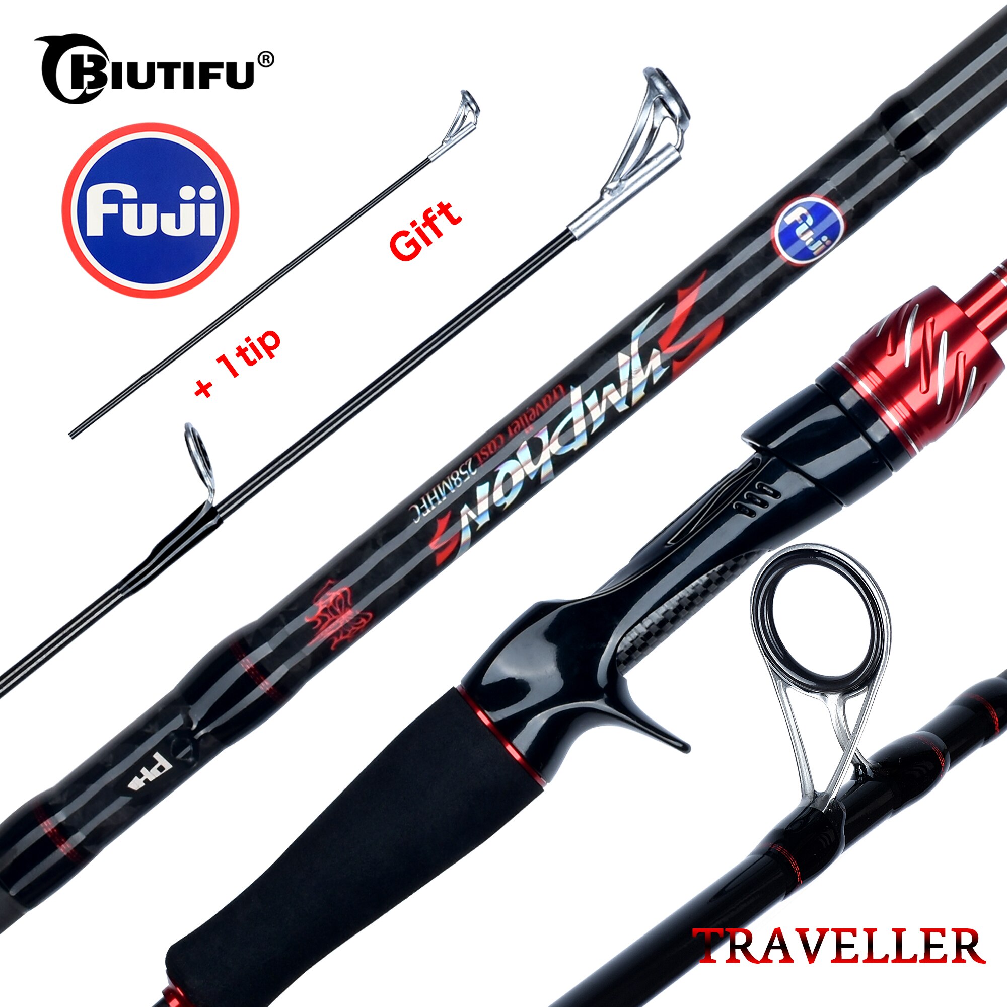 Fishing Rod Ice - BIUTIFU-Leurre de pêche en carbone Spinning,