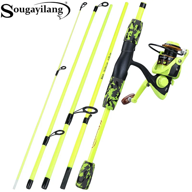 Fishing Rod Combo - Sougayilang Combo Canne à Pêche Portable