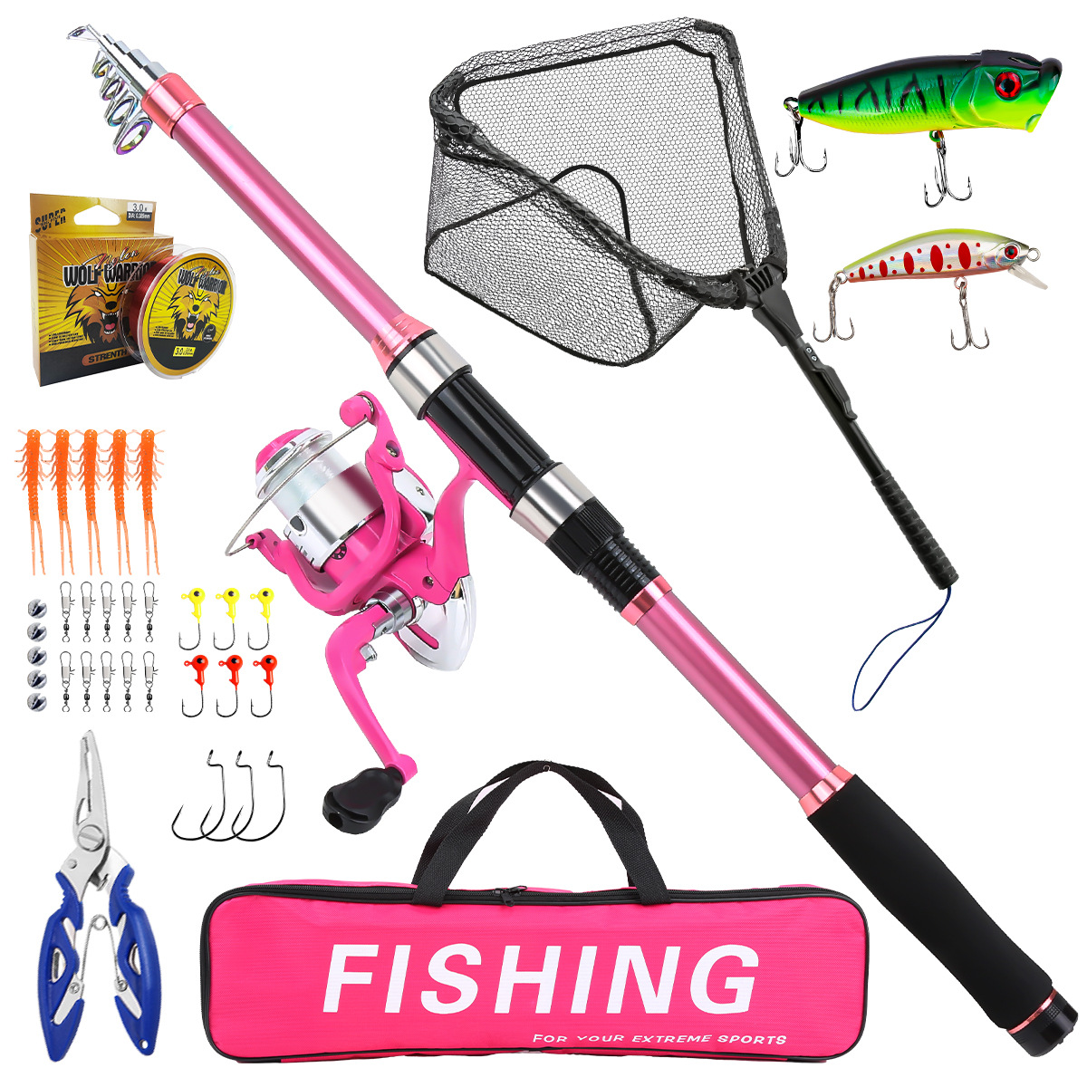 Kit complet de canne à pêche t - Fishing Rod Combo avis et prix