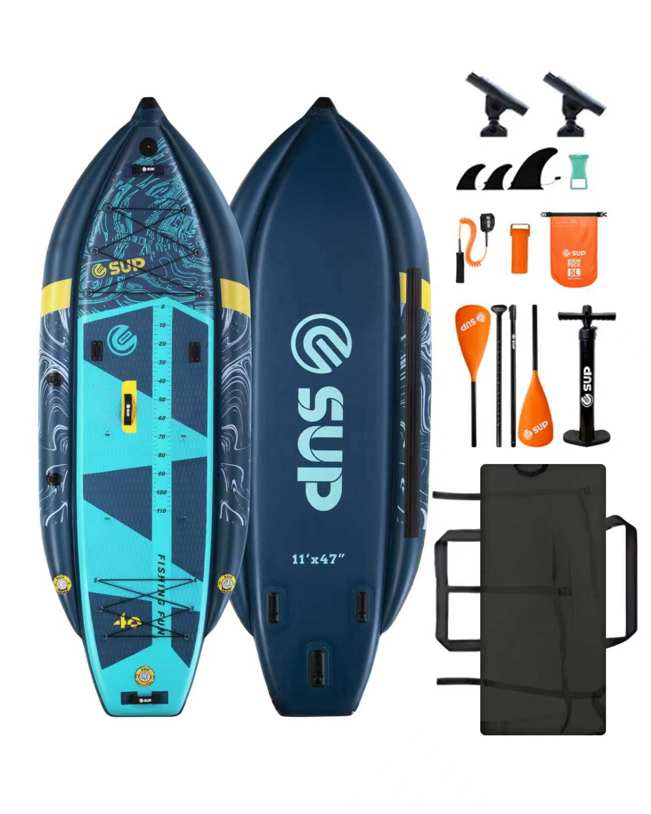 Kayak de pêche gonflable avec  - Fishing Rod Holder avis et prix