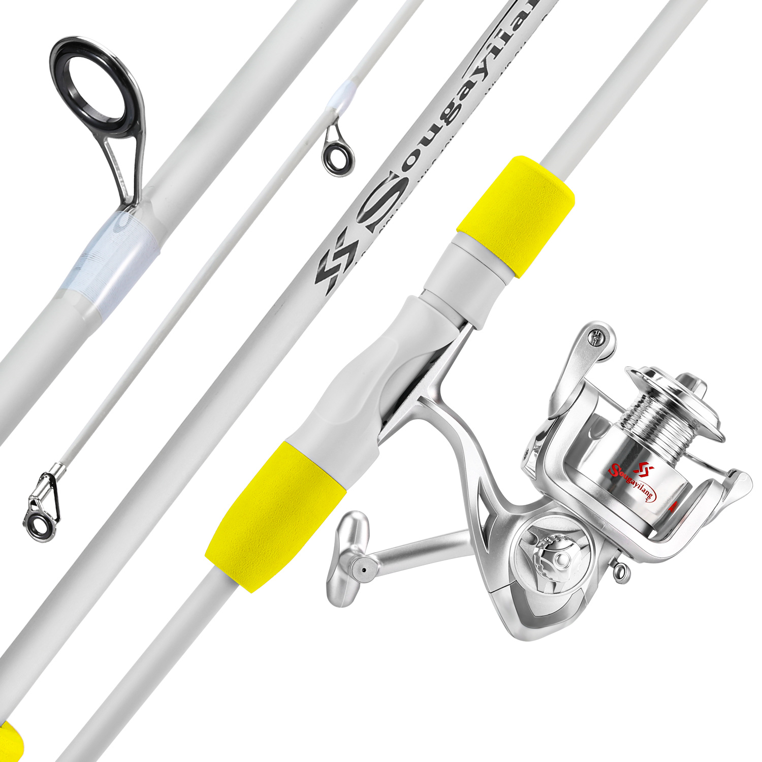 Sougayilang 2 sections canne à - Fishing Rod Combo avis et prix